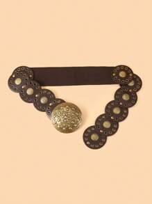 1 件儿童新款复古腰带，高品质 PU 腰带，适合牛仔裤、连衣裙，所有季节