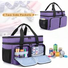 BAFASO Sewing Bag Large Sewing Accessories Organiser Bag Sewing Bag for Sewing Machine Accessories Sewing Accessories Storage Bag Sewing Storage Bag for Travel Purple - Violett - Übersicht 4
