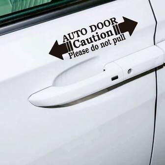 汽车贴纸 汽车门提醒贴“请勿拉扯”温馨提示贴 防水防晒不留残胶