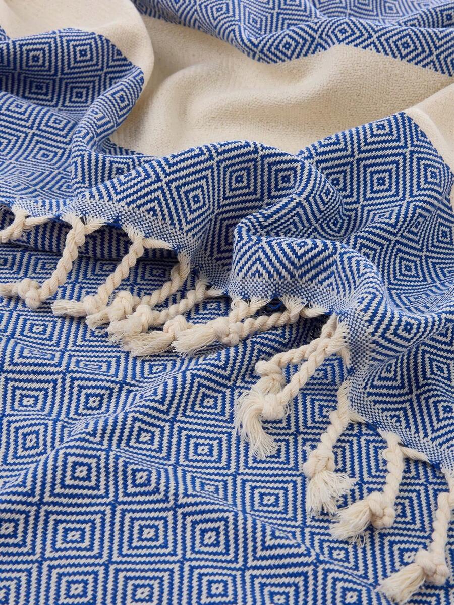 Made In Turkey 95*180cm Large Beach Towel - Soft, Highly Absorbent - Apricot - View 1