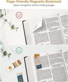 8 Pcs Magnetic Bible Verse Bookmarks With Envelope, Inspirational Christian Bookmarks Women And Men, Christian, Encouragement & Strength - Love & Care 4 - View 11