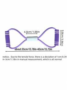 New 8-Shaped Gravity Stretch Band With Handles - Stackable TPE Resistance Bands For Yoga, Pilates, Arm & Leg Stretching - Blue/Purple/Pink/Green/Black - Ideal For Beginners & Home Workouts, Yoga Accessories | Versatile Exercise Tool
