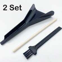 3 Stücke/Set Vorgerollte Cones Trichter-Werkzeug für King Size Cones Rollpapiere, Prerolls mit Tipps, Stopfstab für Zigaretten Prerolls | Reinigungsbürste für Kräutermühlen