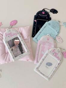 1个学生三寸追星吊坠卡包女生可爱小翅膀吊坠卡套学生公交卡套