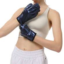 1 Pair PU Material Foot Protection Sweat-Absorbent Gloves, Suitable For Sports And Sweat-Absorbent, Applicable To Sauna, Fitness And Other Occasions, With Heat-Absorbing And Sweat-Absorbent Coating, Also Suitable For Home Use. - Blue - View 4