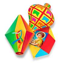 18 Enfeite Mural Balão Festa Junina Decoração Parede Painel - Multicolorido - Visão 4
