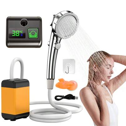 1 Pc Rechargeable Shower Outdoor Shower Hiking Camping Adventure Shower Handheld Shower