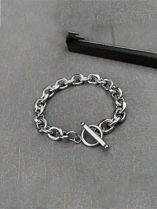 1 pièce Bracelet unisexe minimaliste avec boucle OT, accessoire avec un toucher haut de gamme