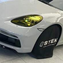 1 Roll Corn Yellow Car Headlight Film - Waterproof, Scratch-Resistant, Heat-Resistant, High Quality, Easy Installation - one-size - View 4