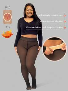 Der neue Stil 2025 der thermisch gefütterten, transparenten Strumpfhose mit Schritt-Schlitz eignet sich für wärmende, hautnahe Strumpfhosen. Das Design mit 3 Standardgrößen und 3 Übergrößen ist für verschiedene Körpertypen geeignet. Um einen besseren Farbabgleich zu erreichen, haben wir 5 hautfarbene Töne entwickelt. Es gibt immer eine Farbe, die besser aussieht. - Schwarz - Übersicht 15