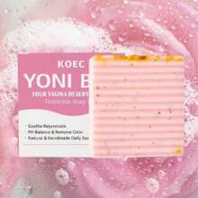 3 Piece Set KOCE  Rose Pdrn Pink Peptide Serum, , 30 Ml+Collagen Niacinamide Jelly Cream+PH Balance Yoni Soap For Feminine Cleansing , Valentine's Day And Other Festivals