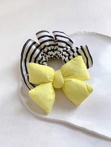 2022 新款时尚条纹发圈，适合凌乱发髻的发带，马尾辫固定器，发圈，头饰 - 彩色 - 查看 18