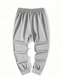 1PC Men's Solid Color Simple Style Versatile Knitted Pants, Suitable For Sports And Leisure, Fashionable And Versatile, Comfortable To Wear, Women Can Buy It For Boyfriends And Husbands, It Will Be A Great Gift , Fall