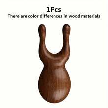 Facial Tools Natural Sandalwood Gua Sha Massager, Wooden Face Lift Massage Tool For Facial Contouring, Blood Circulation Enhancement & Tension Relief Beauty Wellness - 天然木材 - 查看 6
