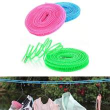 1pc Solid Windproof Clothesline,3 Meters/5m/8m/10m Portable Clothesline, Upgraded Thicker Clothesline, Non-Slip & Anti-Wind Drying Rope, Camping Clothesline, Indoor/Outdoor Laundry Supplies, Outdoor Camping Accessory, Bathroom/Dormitory Supplies, Random Color