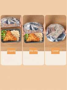 1/10/20/30/50 szt. Aluminiowe osłonki izolacyjne na stół kuchenny i jadalny - wielokrotnego użytku, termoizolacyjne osłonki na żywność na pikniki, kemping i do użytku domowego, osłona na podgrzewacz do żywności na kempingu | Folia spożywcza | Wielokrotnego użytku osłonka na żywność, folia spożywcza, organizery do lodówki, przechowywanie