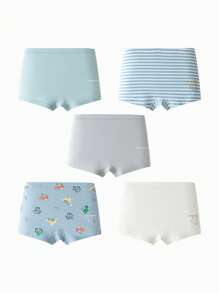5pcs/Pack Mini Bala Young Boy Soft Breathable Comfortable Seamless Briefs