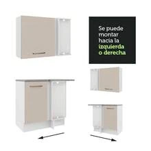 Complete Modular Corner Kitchen Madesa 479cm Agata 01 - White and Cream - View 8