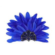 1 件女士羽毛头饰羽毛亮片头饰狂欢节头饰服装歌舞女郎配饰，万圣节