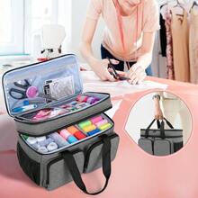 BAFASO Sewing Bag Large Sewing Accessories Organiser Bag Sewing Bag for Sewing Machine Accessories Sewing Accessories Storage Bag Sewing Storage Bag for Travel Grey - Grau - Übersicht 5