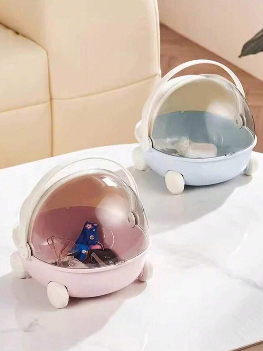 Caja de almacenamiento de muñeca de peluche con figura, cuna portátil con tapa abatible para exhibición - Multicolor - Ver 1