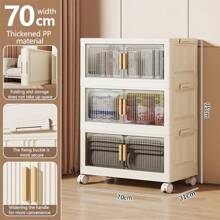 Foldable Wardrobe Closet, Adult Storage Cabinet For Bedroom, No-Assembly Required, Simple Clothes Organizer, Baby Clothes Cabinet