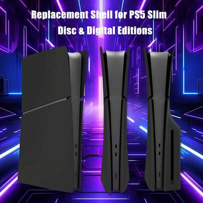 1Set ABS Protective Case For PS 5 Slim Disc & Digital Edition - Sleek Modern Aesthetic Anti-Scratch Cover With Separate Faceplate, Durable High-Quality ABS Plastic Design, Compatible With PS 5 Slim Console, Scratchresistant Shield, Minimalist Style, Longlasting Shield, Gaming Gear, Gaming Enthusiasts, Scratch Prevention, Stylish Shield, Sturdy Construction, Console Owners