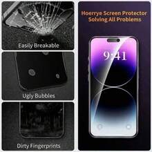 5片装隐私钢化玻璃屏幕保护膜，适用于 6/6s、7/8/Plus、X/Xs/XS Max、11/11 Pro/11 Pro Max、12 Mini/12/12 Pro/12 Pro Max、13/13 Mini/13 Pro/13 Pro Max、14/14 Plus/14 Pro/14 Pro Max、15/15 Plus/15 Pro/15 Pro Max、16/17/16 Plus/17 Pro/17 Pro Max/16 Pro/16 Pro Max - 黑色 - 查看 5
