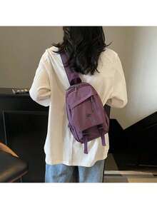 Multipurpose Small Backpack - Paars - Bekijken 3