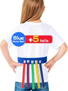 Children's Interactive Toy - Tail Pulling Game Set, Waistband + 5 Colorful Tails, Kindergarten Parent-Child Interactive Toy, Fun Chasing Game Props, Sports Early Education Physical Training Equipment, Outdoor Party Group Game, & Material, Christmas, Halloween, Thanksgiving Family Party Game, Children's Gift Set