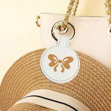Cute Leather Hat Clip For Travel, Heart & Bow Design Bag Accessory To Hold Hats, Towels, Masks, Glasses, Outdoor Essential Gift For Women (8 Colors)