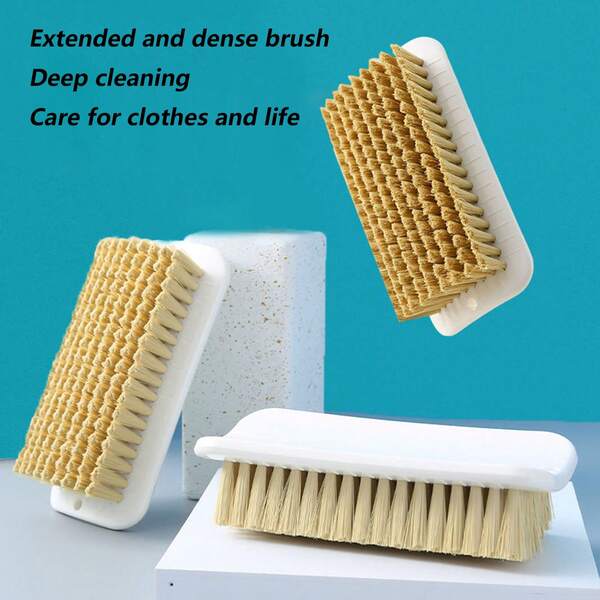 Juego de 3 cepillos multiusos para el hogar: cepillo suave para zapatos, cepillo para ropa y cepillo de lavado para familias