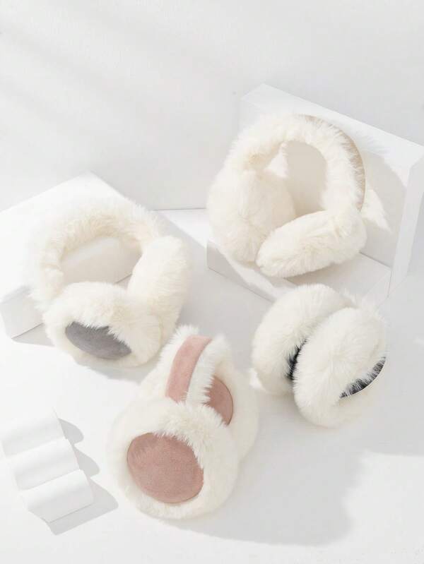 1pc Women's Versatile Colorblock Cute & Fresh Fashion Ear Muffs Autumn Outfits