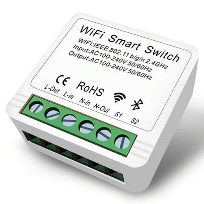 Smart Switch Mini Interruptor Inteligente Wi-fi 16a Diy