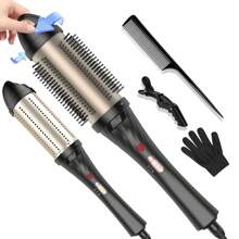 Escova térmica Blowout, escova redonda aquecida de 1,5 polegada, escova de ondulação aquecida para cachos e volume, íon negativo, duas configurações, ouro rosa, presentes para homens e mulheres, ideias para presentes, presentes exclusivos, os melhores presentes legais, presentes para ela, conjuntos de presentes