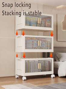 Foldable Wardrobe Closet, Adult Storage Cabinet For Bedroom, No-Assembly Required, Simple Clothes Organizer, Baby Clothes Cabinet