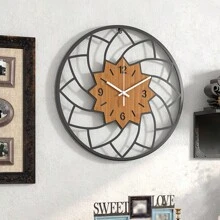 Reloj de pared decorativo de hierro forjado tipo retro con números arábigos - Decoración del hogar, decoración de habitaciones, regalos, reloj digital, despertador, decoración de dormitorio, decoración de dormitorio, de vuelta a la escuela, decoración escolar, sorpresa escolar