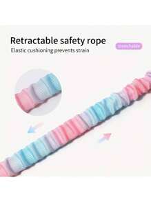 1 Pieza Cinturón de seguridad para mascotas en el auto, Correa retráctil para perro de color degradado, Correa para mascotas estilo arcoíris, Cinturón de seguridad para auto con cojín elástico, Cinturón de seguridad para perro resistente y duradero, Cinturón de seguridad para perro, ¡Haz que tu perro salga! Suministros para perros