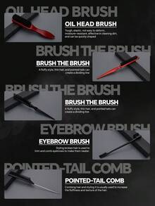 5pcs Wooden Handle Bristle Hair Brush Hair Beauty Tool For Home And Salon Use Effectively Removes Dust And Design - Multicolor - View 5