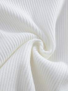 Suéter de cuello alto de manga larga informal para niñas, otoño