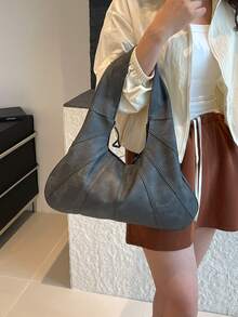 Fashionable Large Capacity Shoulder Bag For Women, Design Tote Bag - Black - View 3