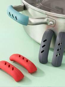 10pcs Silicone Pot Handle Covers, Heat Resistant, Non-Slip, Silicone Pot Lid Handle Sleeves, High Temperature Resistant, Suitable For Casserole, Steamer, Soup Pot And Other Kitchen Cookware - Multicolor - View 1
