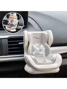 1pc Car Vent Clip Decor Doll Seat Doll House Accessory With Safety Belt, Random Style
