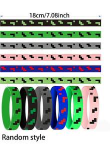 12 buc. Favoruri pentru petrecere cu tematică Pixel, brățări din silicon de dimensiuni mici, decorațiuni de ziua de naștere, cadouri pentru petrecere, pungi cu bunătăți minerit, cadouri pentru sala de clasă, cadou ideal pentru jucători de jocuri video pentru adulți, decorațiuni pentru petrecere de ziua de naștere, cadouri pentru petrecere, piñata miner, cadouri de Ziua Îndrăgostiților