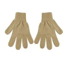 Women's Knitted Glove For Cold Winter Days - 淺米色 - 查看 6