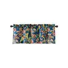 LUSH DECOR Dolores Light Filtering Valance Blue Single 52X18+2 Halloween-Fall Decor-Room Decor - Angkatan Laut/Multi - View 8