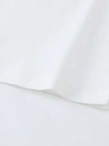 Annil Abbigliamento per bambini, ragazze, bambini di età media e giovani, adolescenti, maglioni lavorati a maglia a maniche lunghe con bavero, pizzo dolce, colletti per neonati, diamanti caldi e polo shirt stampate per l'autunno - Bianco - Visualizzare 8