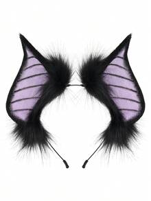 Sexy Punk Detachable Furry Bat Ear Costume Headband, Versatile Animal Ear Props For Live Broadcast & Stage Halloween - Hairband - View 14