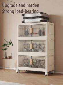 Foldable Wardrobe Closet, Adult Storage Cabinet For Bedroom, No-Assembly Required, Simple Clothes Organizer, Baby Clothes Cabinet