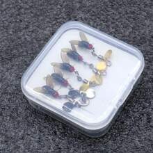 5 Stücke/Box Propeller Insekten Köder Biotechnische Fliegenfischerei Köder Fliegenhaken Weicher Köder für Lachs, Forelle, Barsch